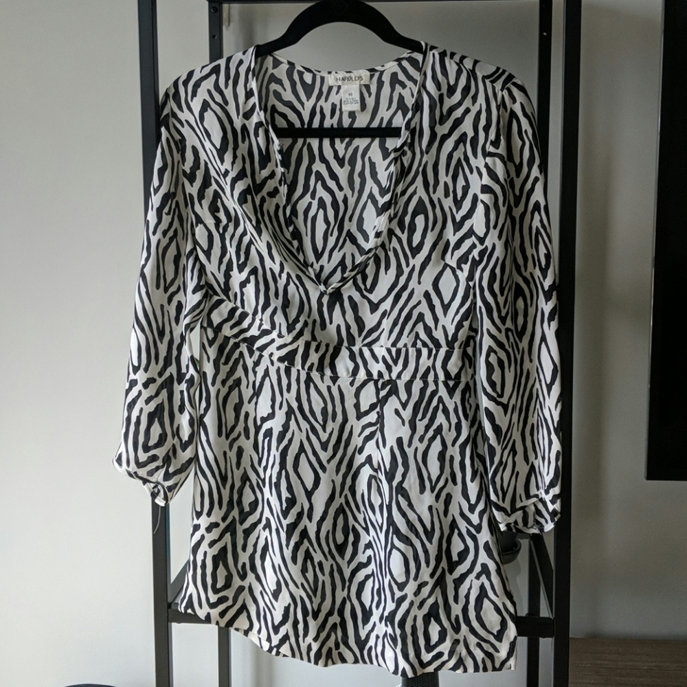 Silk Zebra Print Tunic